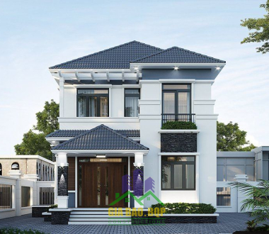 Mẫu nhà mái Nhật 2 tầng năm 2025 hàng xóm phải mê mẩn