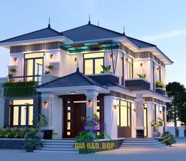 Mẫu Biệt Thự Mái Nhật  2 Tầng Đẹp Sang Trọng Quận 7
