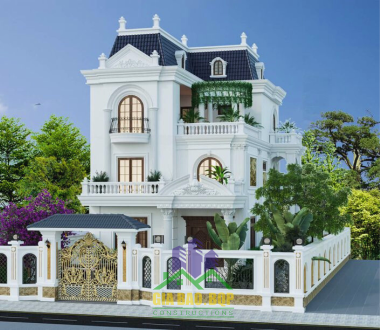 Nhà biệt thự tân cổ điển 2 mặt tiền thu hút mọi ánh nhìn