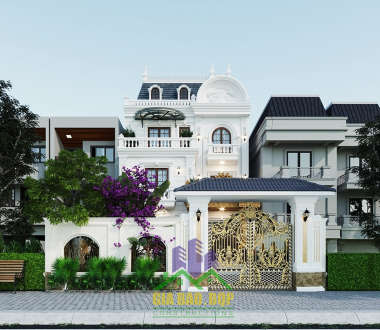 Thiết Kế Biệt Thự 2 Tầng Phong Cách Tân Cổ Điển Sang Trọng Tại Bình Dương
