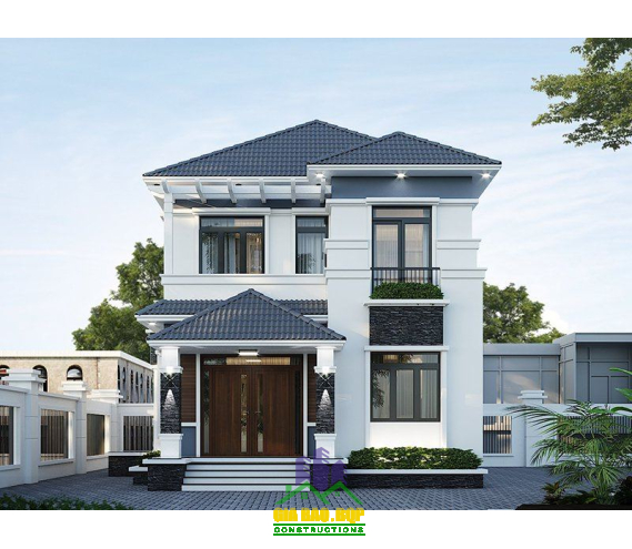 Mẫu nhà mái Nhật 2 tầng năm 2025 hàng xóm phải mê mẩn