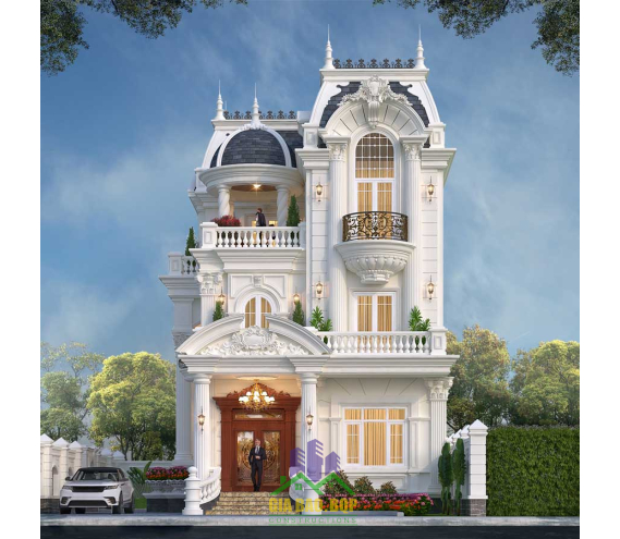 Biệt thự tân cổ điển 3 tầng: Vẻ đẹp sang trọng, khẳng định đẳng cấp!