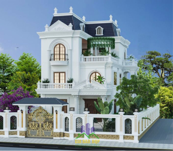 Nhà biệt thự tân cổ điển 2 mặt tiền thu hút mọi ánh nhìn